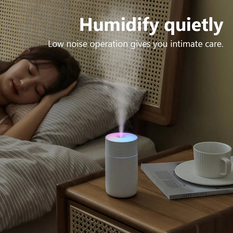 Colorful Portable Air Humidifier USB Rechargeable Wireless Home Car Mini Air Atomizer Aroma Humidificador Essential Oil Diffuser