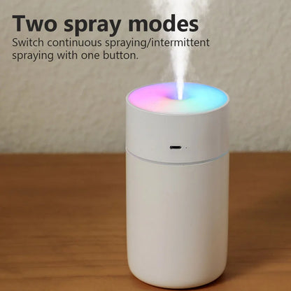 Colorful Portable Air Humidifier USB Rechargeable Wireless Home Car Mini Air Atomizer Aroma Humidificador Essential Oil Diffuser